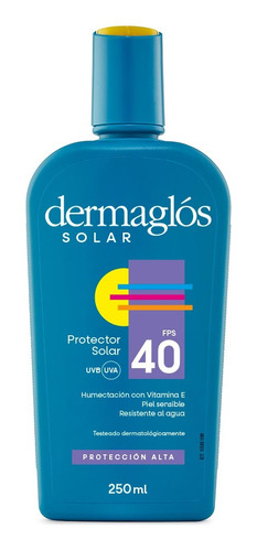 Dermaglos Protector Solar Fps40 Emulsión X 250 Ml