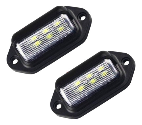 2 Foco Luz De Patente 3 Led Bi-volts  Auto Camión Carro Grúa