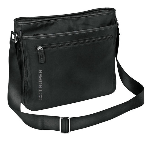 Bolso Ejecutivo, 6 Compartimentos, 12'', Truper, 62030 Acabado De Los Herrajes Niquel Color Negro Color De La Correa De Hombro Negro Diseño De La Tela Poliéster