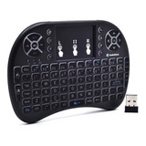 Mini Teclado Bluetooth Touchpad Mouse Color Del Teclado Negro