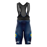 Pantaloneta Licra Ciclismo Ruta Trek 2023 Azul Badana Gel 