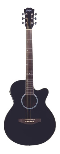 Guitarra Electroacústica Washburn Wa45ce Bk Negra