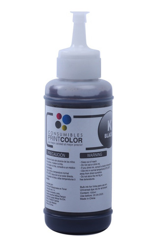 Tinta 100ml Compatible Para Recarga De Cartuchos De Tinta