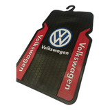 Kit Tapetes 4pzas Volkswagen Rojo Universales