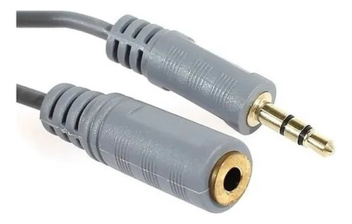 Cable Auxiliar Mini Plug Oro 3.5 Macho A 3,5 Hembra 3 Mts  