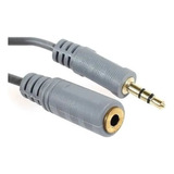 Cable Auxiliar Mini Plug Oro 3.5 Macho A 3,5 Hembra 3 Mts  