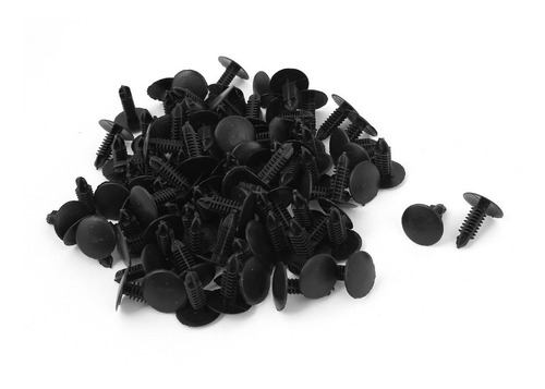 Grapas Automotrices Surtido Plástico Negro 4,7mm 100 Piezas