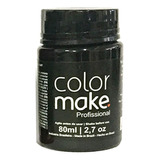 Tinta Facial Color Make Liquida Profissional 80ml Preto