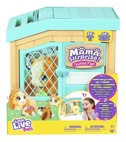 Little Live Pets Mama Surprise! Cobaya Con Bebés Interactiva