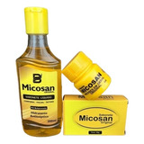 Kit Pomada Micosan, Barra Micosan E Sabonete Liquido Micosan