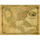 Mapa De Estados Unidos Y México 1849
