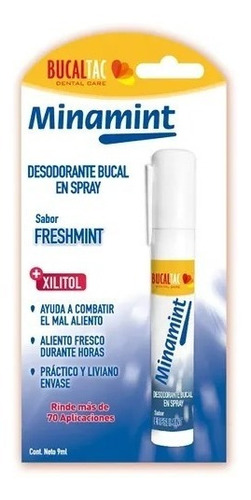 Desodorante Bucal En Spray Bucal Tac Minamint Freshmint