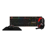 Teclado Kwg Kit Gamer Mouse Mousepad Headset Aries M1 Lite