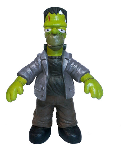 Simpson Parodia Criatura De Frankentein B/n Fig Resina 14cm 