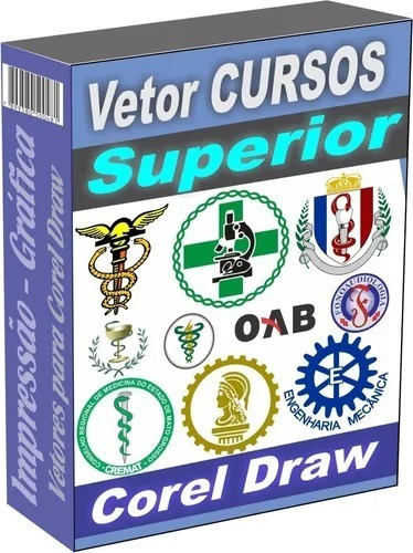 Vetores Símbolos Faculdade Profissão Logo Superior Coreldraw