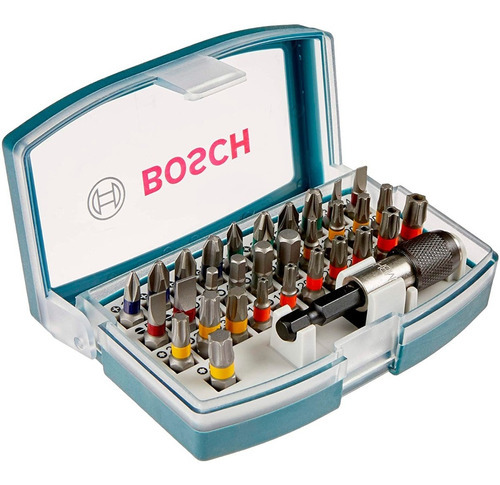 Jogo Kit Bits 32 Peças Bosch Profissional Fenda Philips Torx