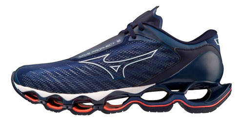 Tênis Mizuno Wave Prophecy 12 Masculino - Marinho/branco