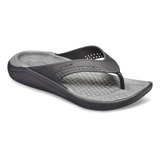 Sandalia Crocs Literide Flip Hombre Black/grey