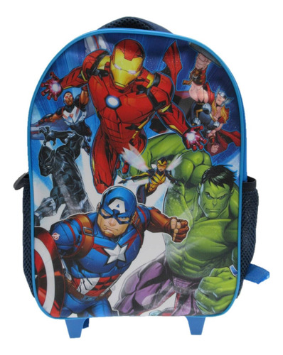 Mochila Maleta 4 Ruedas  Minnie Avengers Pj Mask Ladybug