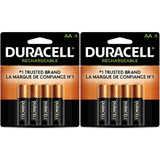 Duracell Rechargeable Aa Nimh Batteries, Mignon/hr6/dc1500,