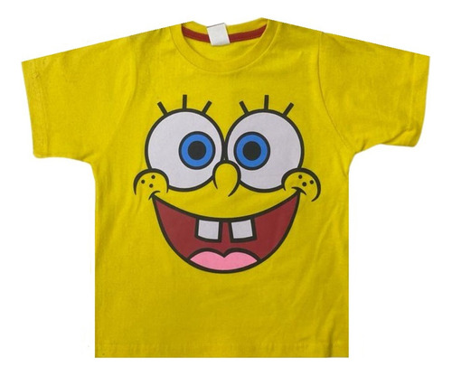 Camiseta Camisa Infantil Bob Esponja 100% Algodão