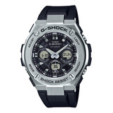 Reloj Pulsera Casio G-shock Gst-s310-1adr De Cuerpo Color Gris, Analógico-digital, Para Hombre, Con Correa De Resina Color Negro