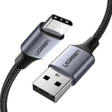 Cable Ugreen Carga Rapida Usb 2.0 A Usb-c 1.5 Metros Negro