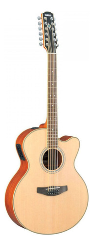 Guitarra Acústica Yamaha Cpx700ii-12 Para Diestros Natural Palo De Rosa
