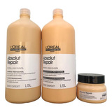 Kit Loreal Absolut Repair Gold Quinoa Sh Cd. 1,5l Masc 250g