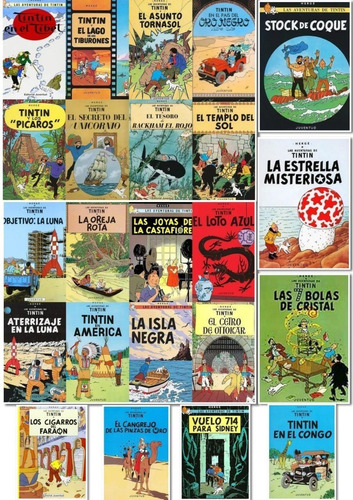 Lote X 23 Libros Las Aventuras De Tintin- Colección Completa