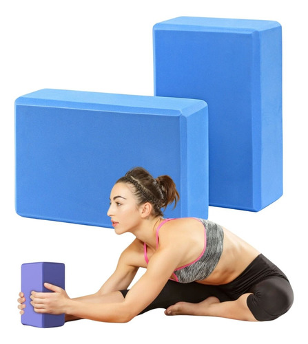 Bloco De Pilates Em Eva Tijolo Yoga Rpg Kit Com 2 Unidades