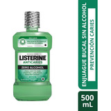 Enjuague Bucal Listerine® Anticaries Zero Alcohol X 500 Ml