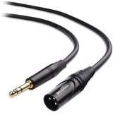 Cable De Audio Trs 1/4  A Xlr 3 Pines, M/m De 2m | Negro