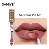 Brillo Labial Saniye Brmakeup Nude, Impermeable, Líquido Mat