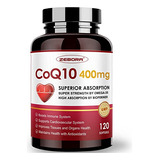 Coq10-400mg-softgels Con Pqq, Bioperine Y Omega-3, Suplement