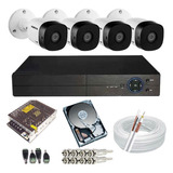 Kit Cftv Monitoramento Câmera Intelbras Multi Hd + Dvr 4 Ch