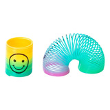 12 Uds. Juguetes Circulares Rainbow Smile Magic Springs For