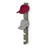 Mygift Montado En La Pared De Madera 6slot Gorra De Soporte 