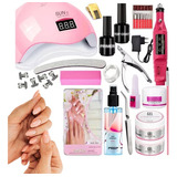 Kit Para Fazer Unha De Gel Fibra De Vidro Porcelana Completo