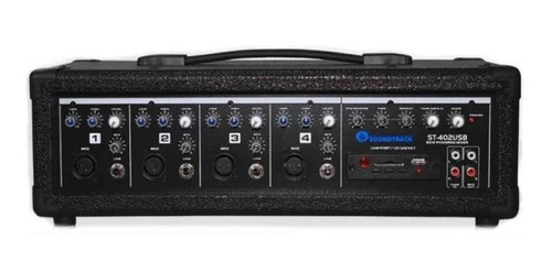 Consola Amplificada 4 Canales  Box Type , 80w Rms, Puertos U