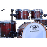 Bateria Rmv Exclusive B20,10,12,14,16cx14 Shell Pack Vinho