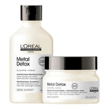  Kit Loreal Profiss Metal Detox Shampoo 300ml+ Máscara 250ml