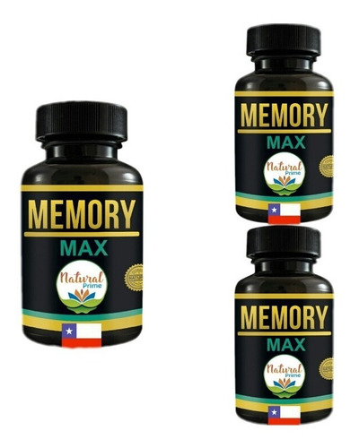 Pastillas Concentración Memoria Para 3 Meses Memory Max