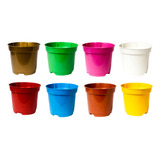 50 Vasos Pote 6 Coloridos - Suculentas E Artesanato
