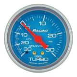 Reloj Racing 52 Mm Manovacuómetro Presion De Turbo Mecánico