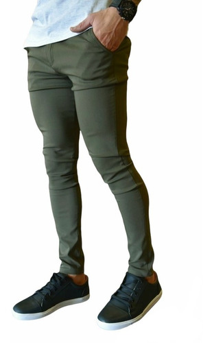 Pantalon Corte Chino Gabardina Hombre Varios Colores