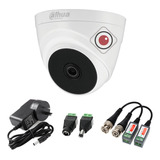 Camara Domo Dahua 2 Mp 1080p Interior + Fuente Balun Cctv