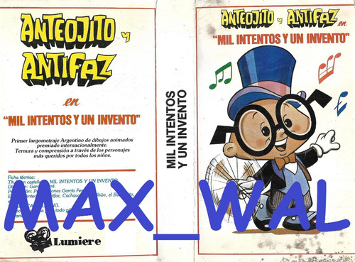 Anteojito Y Antifaz Vhs Mil Intentos Y Un Invento Lumiere