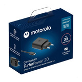 Carregador De Parede Motorola Turbo Power 20w - Cabo Usb-c