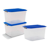 Cajas Plastica Organizadora Colbox 34 Lts. Colombraro 3 Unid